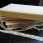 Hand Bound Daisy Journal with Yellow & Amber Accents, & Sewn-In Ribbon Bookmarks