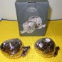 Brand New Godinger Co Artichoke Shaped Salt Pepper Shakers Silvertone Elegant
