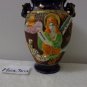 Beautiful Vintage/Antique Hand made painted Made in Japan Blue Asian Jar Vase