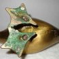 Old Vintage Antique Soli Brass Duck Garden Decor Collectible Great Condition