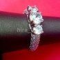 Womens 2.0 ct 3 stone 925 Sterling Silver Engagement Ring Vintage Style CZ