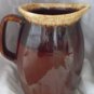 Hull Pitcher Brown Glaze Ovenproof