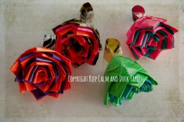 Duck Tape Flower Ring