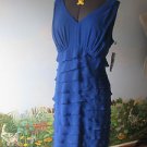 JONES NEW YORK  ROYAL BLUE  COCKTAIL /  EVENING DRESS  SZ 18W NWT $159
