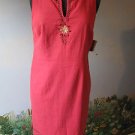 SAG HARBOR Coral Women Sundress SZ 10 NWT Linen Blend