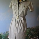 WILLI SMITH WOMEN KHAKI SUMMER DRESS  SZ M NWT