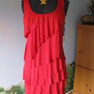 CALVIN KLEIN WOMEN POPPY COLOR DRESS SIZE 8 NEW WITH TICKET