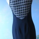 ANN TAYLOR FORMAL SLEEVELESS BLACK DRESS LACE BACK SZ 4