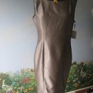 CALVIN KLEIN COCKTAIL /  EVENING  TAUPE DRESS  SZ 14 NWT