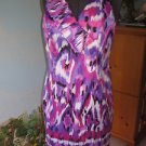 SL FASHIONS PURPLE WOMEN SATIN DRESS SZ  14 NWT