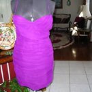 COCKTAIL PURPLE PLEATED DRESS SZ M NWT $118