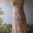 ANN TAYLOR Floral 100% Silk Cocktail  DRESS Size 4
