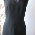 LIZ CLAIBORNE COCKTAIL BLACK SEQUENCE DRESS SZ 12P