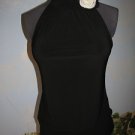 ON CARNABY BLACK HALTER  WOMEN TOP / BLOUSE SZ L NWT