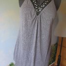 CYNTHIA ROWLEY GRAY WOMEN TOP / BLOUSE SZ L NWT