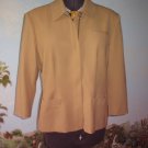 JONES NEW YORK CAMEL WOMEN BLAZER / SUIT JACKET SZ 12 PRE-OWNED