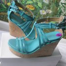 NINE WEST Patent Leather Platforms / Weddge Women Sandals Shoes size 8.5 New