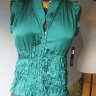 ESSENTIALS BY MILANO GREEN  WOMEN TOP/BLOUSE SZ L NWT RETAIL PRICE $58