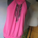 GEMSTONE FUCHSIA  WOMEN TOP/BLOUSE SZ XL NWT
