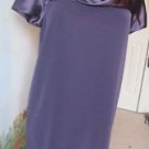 JONES NEW YORK PURPLE SHORT SLEEVE DRESS SZ10 PRE-OWNED