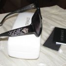 VERSACE WOMEN BROWN & SILVER SUNGLASSES MADE IN ITALY