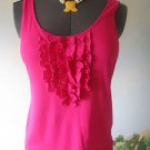 RALPH LAUREN FUCHSIA 100% COTTON WOMEN TOP/BLOUSE SZ M NWT
