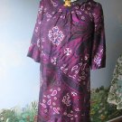 BANANA REPUBLIC Purple Paisley Print Women Dress 100%  Silk SZ 6 NWT $98