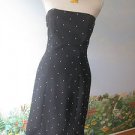 LIZ CLAIBORNE BLACK WITH PEARLS COCKTAIL / EVENING DRESS  SZ 8