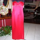JESSICA McCLINTOCK EVENING RED GOWN DRESS SZ I NWT