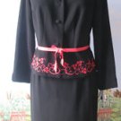 PLAZA SOUTH CAREER BLACK WOMEN SKIRT SUIT SZ 10 NWT