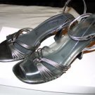 Fioni Sexy Strappy Women Shoes silver Open Toe SZ6