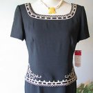 MAGGY LONDON BLACK DRESS SIZE 8P NEW WITH TICKET