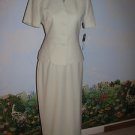 SPECTACULAR 2 PC SHERBERT GREEN KASPER WOMEN SKIRT SUIT SZ 6 NWT  $258