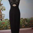 LIZ CLAIBORNE NIGHT BLACK FORMAL COCKTAIL EVENING DRESS SIZE 6 PRE-OWNED