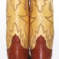 New yellow brown cowboy mens Leather fashion lucchese 2000 boots western 9.5 D