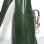 Vintage Purse Tote forest green leather small medium etienne aigner