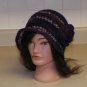 New Crochet Cloche Flapper Chemo Beanie 1920s Hat With Flower Soft Purples