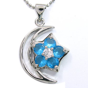 moon and star necklace