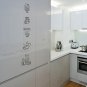Lovely Kitchenwares DIY Modern Kitchen Wall Art Vinyl Decals Stickers for Decor Unique sn-1