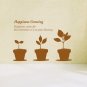 Happiness Growing Plants Words DIY Wall Art Vinyl Decals Stickers for Home Kitchen Decor sn-4