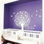 Star Leaf Tree Wall Art Vinyl Decals Stickers for home kitchen cafe decor kids fun unique hw-1