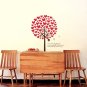 Heart Leaf Tree Wall Art Vinyl Decals Stickers for home kitchen cafe decor fun unique love hw-2