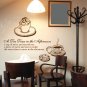 Afternoon Tea Time Modern Kitchen Wall Art Vinyl Decals Stickers for home cafe decor words nm-10