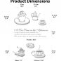 Afternoon Tea Time Modern Kitchen Wall Art Vinyl Decals Stickers for home cafe decor words nm-10