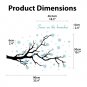 Snow on Branches Tree DIY Modern Wall Art Vinyl Decals Stickers for home cafe decor words fg-1