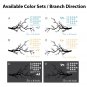 Snow on Branches Tree DIY Modern Wall Art Vinyl Decals Stickers for home cafe decor words fg-1