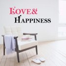 Love & Happiness Lettering Words Modern Wall Art Vinyl Decals Stickers for home kitchen decor fg-2