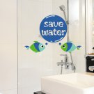Save Water Fish Words Bathroom Kitchen DIY Wall Art Vinyl Decals Stickers Decor fun unique fg-5