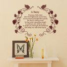 Precious Little Baby Lettering DIY Wall Art Vinyl Decals Stickers for home decor words kids fd-1