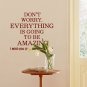 Everything is going to be Amazing Words Modern Wall Art Decor Vinyl Decals Stickers Lettering fd-2
